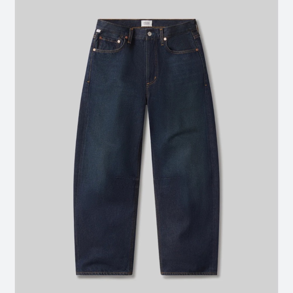 New Anthropologie Citizens of Humanity Miro Barrel Horseshoe Jeans Denim 28